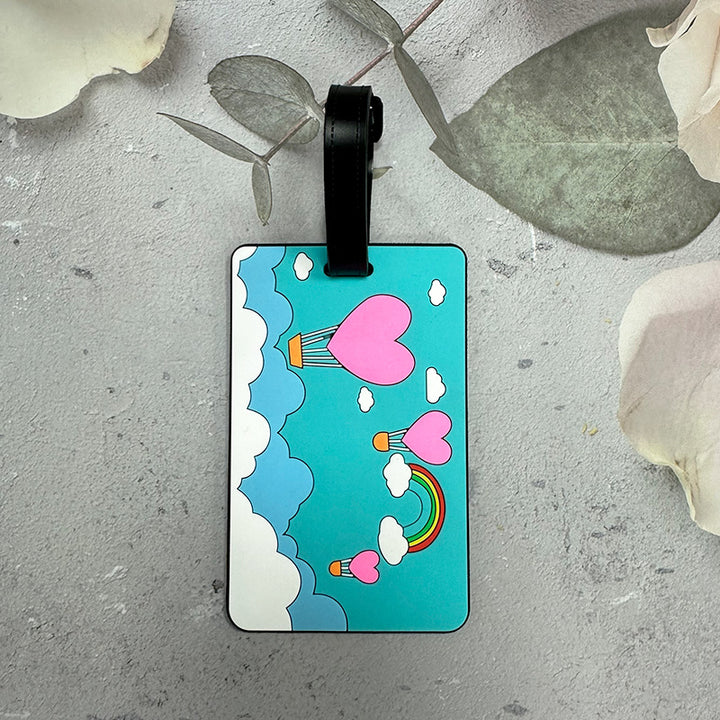Whimsical Cloud-Themed Luggage Tag Bowlift