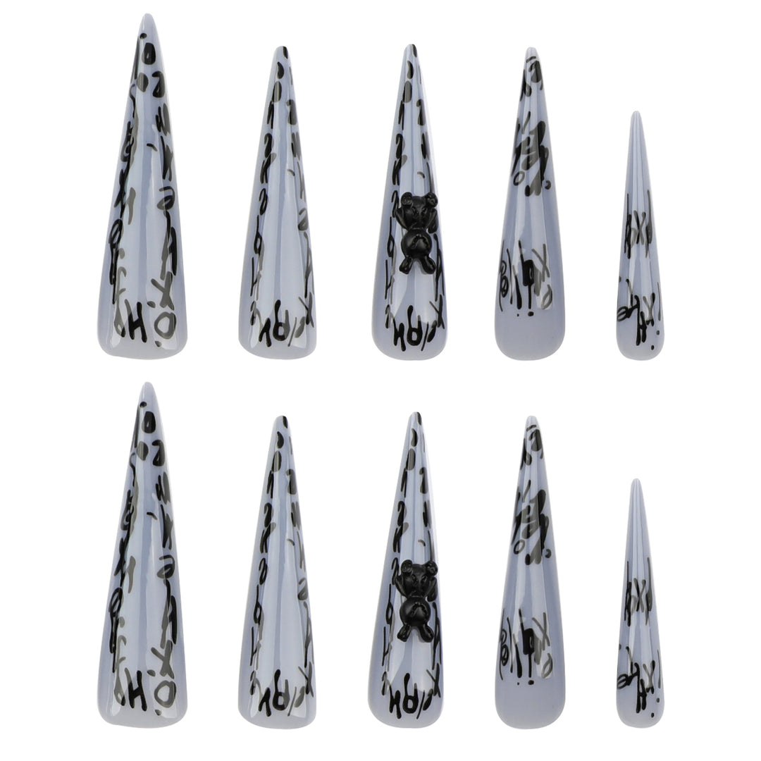 Glamorous long lace nails Bowlift