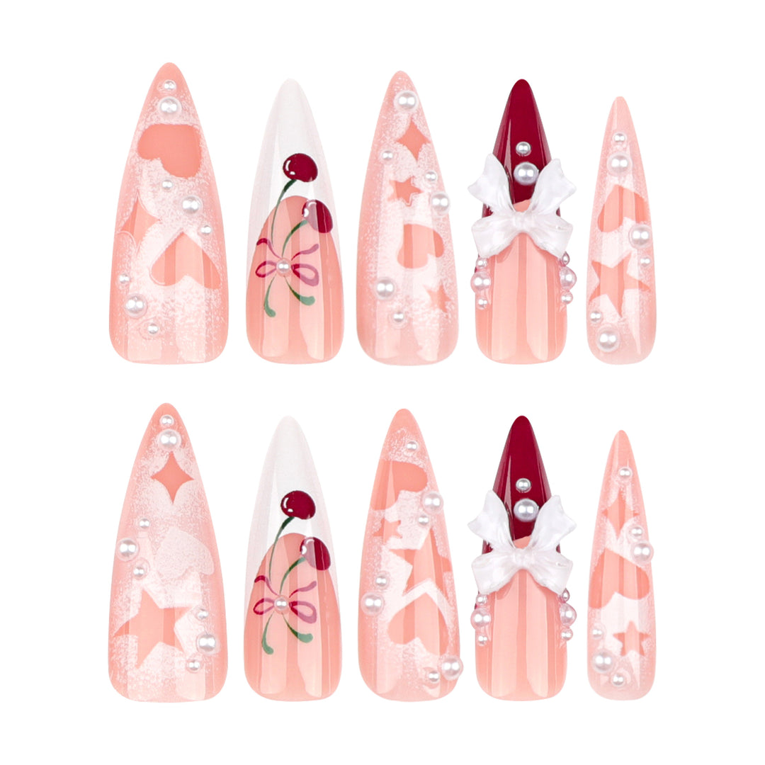 Artificial Nail Art with Festive Designs Bowlift
