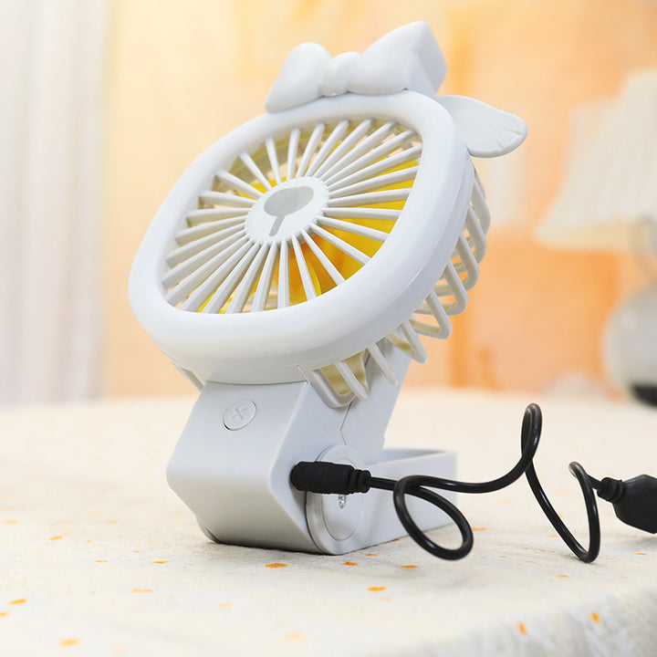 Women's Portable Handheld Fan with Cute Animal Design Bowlift