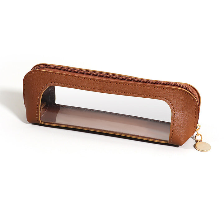 Stylish Leather Pencil Case Bowlift