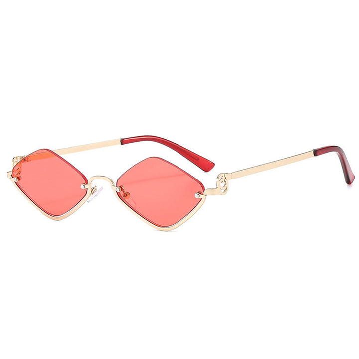 Women's trendy square sunglasses with delicate metal frame Bowlift