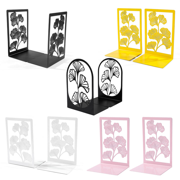 Decorative Plant-Themed Bookends