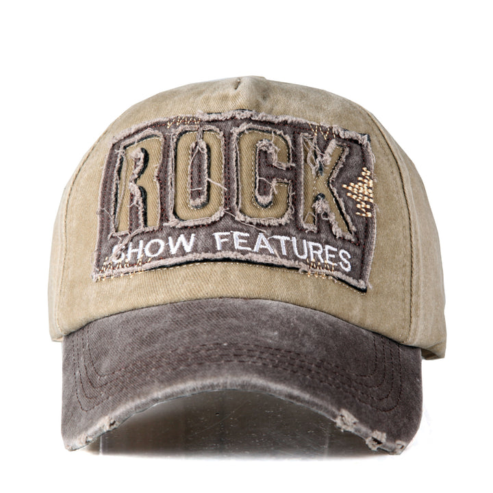Men's Distressed Graphic Adjustable Baseball Cap Bowlift