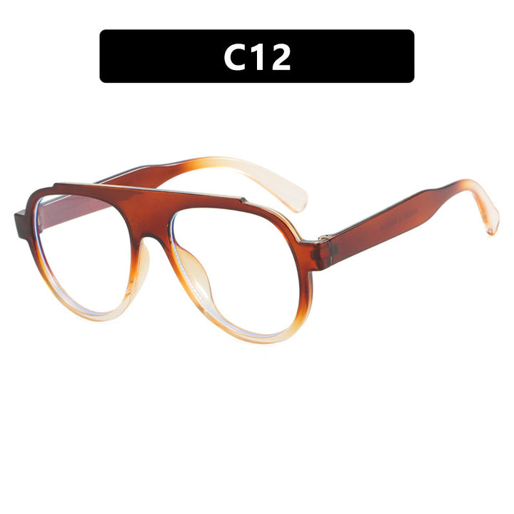 Women Vintage-Style Sunglasses with Elegant Plastic Frame in Leopard Pattern Bowlift