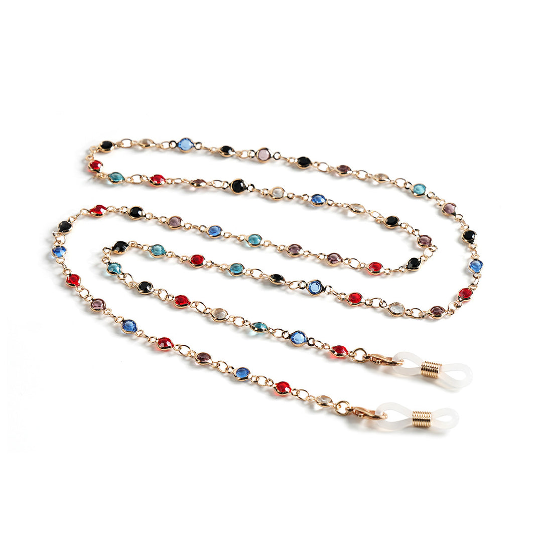 Stylish Gemstone Eyewear Chain Bowlift