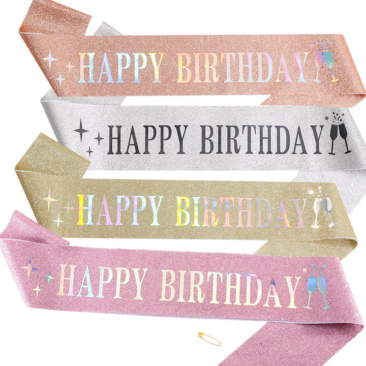 Women Funkenkrone with "Happy Birthday" lettering Bowlift