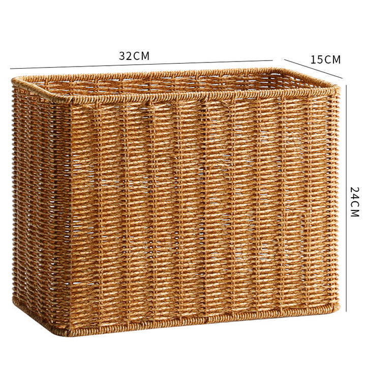 Unisex Rectangular Handwoven Storage Basket Bowlift