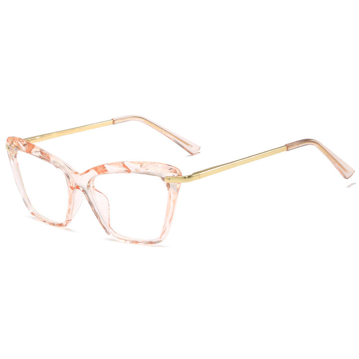 Women's fashionable oversized glasses with elegant metal frame Bowlift