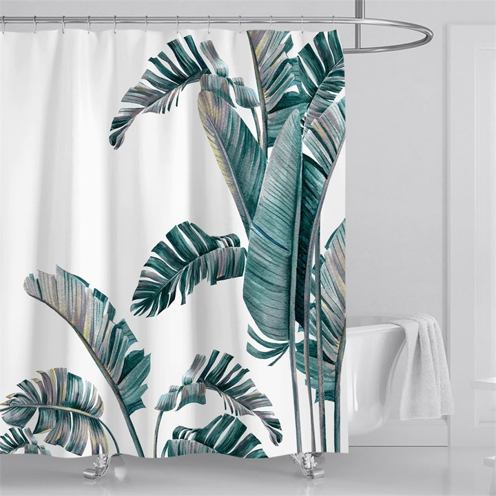 Floral Pattern Shower Curtain Bowlift