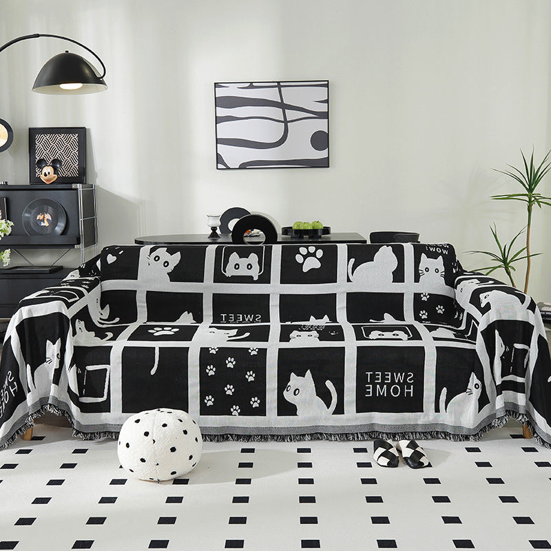 Artistic Cotton Throw Blanket