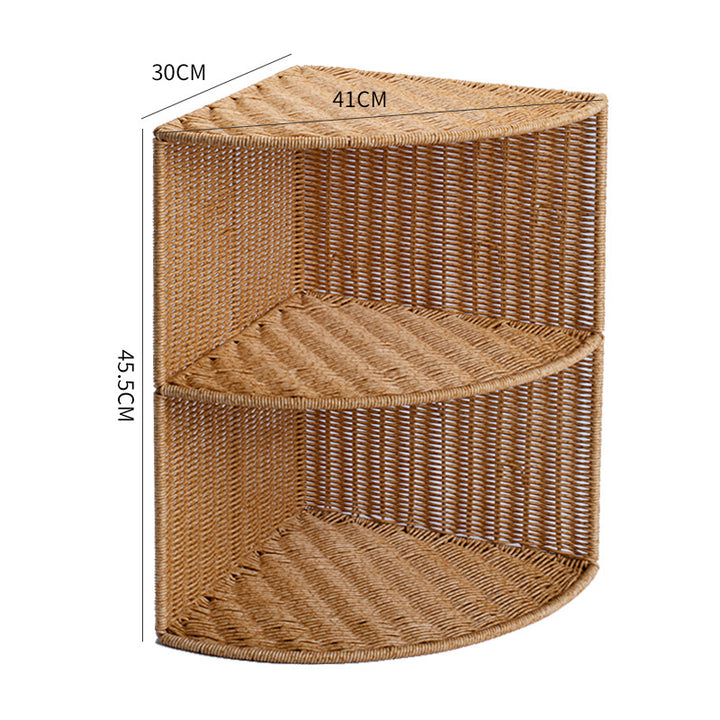 Corner Woven Storage Shelf Bowlift