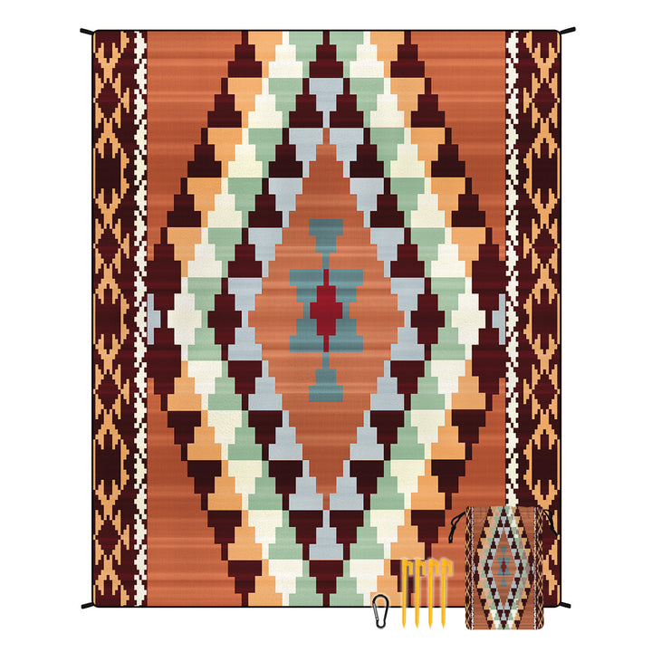 Geometric Print Tapestry Bowlift