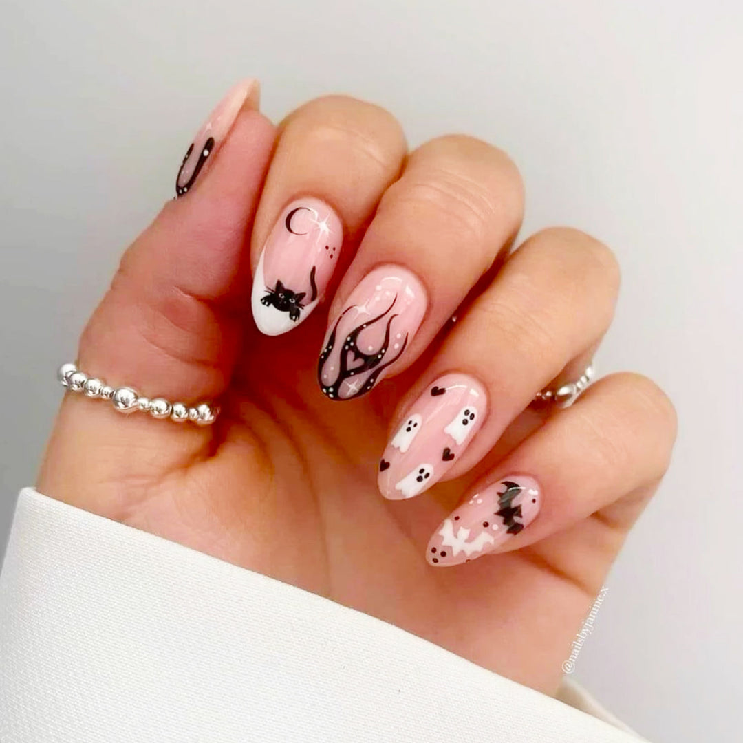 Creative Halloween Nail Art Set with Creepy Designs Bowlift