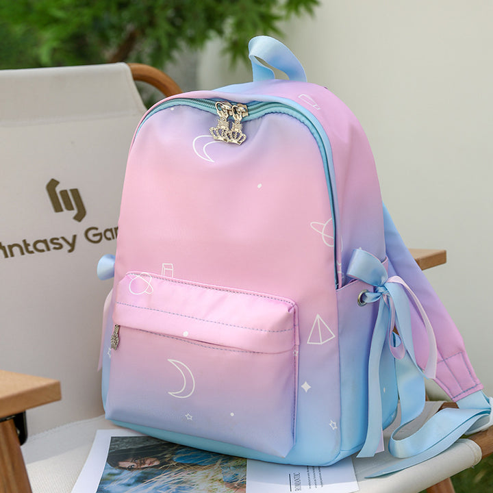 Stylish Galaxy Print Backpack Bowlift