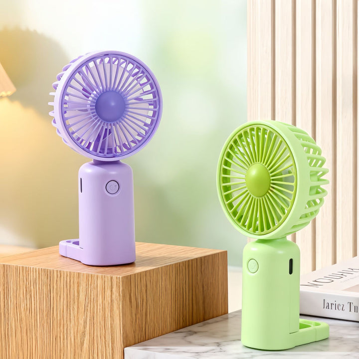 Women's Portable Mini Fan with Flexible Tilt and USB Charging Function Bowlift