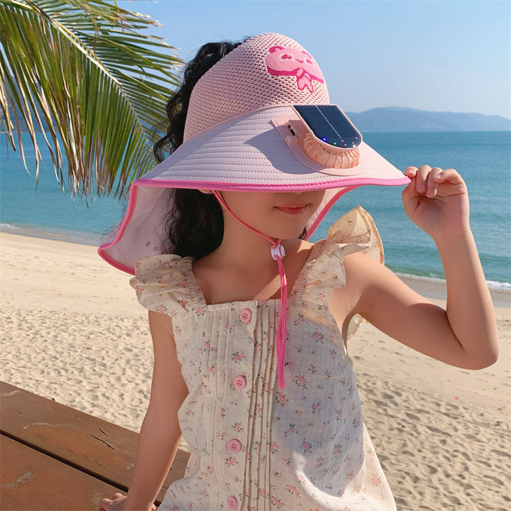 Ssun hat with solar mini fan, UV protection and wide neck protection Bowlift