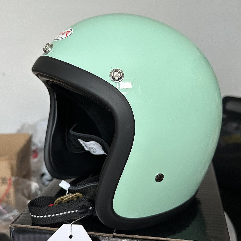 Retro Open-Face Motorcycle Helmet Bowlift