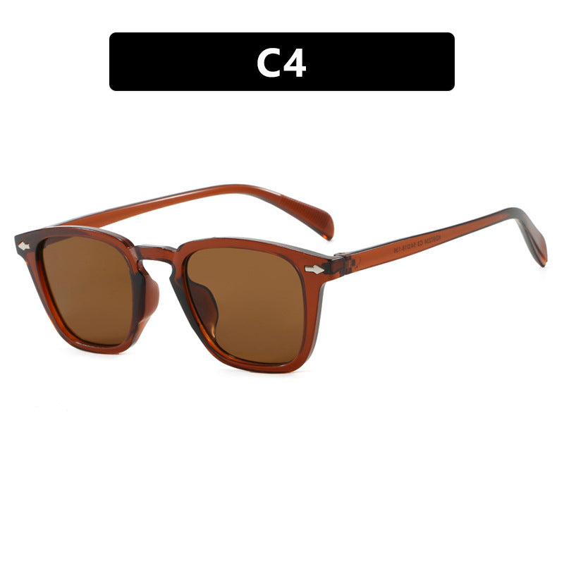 Women’s modern square sunglasses with mirrored UV protection Bowlift
