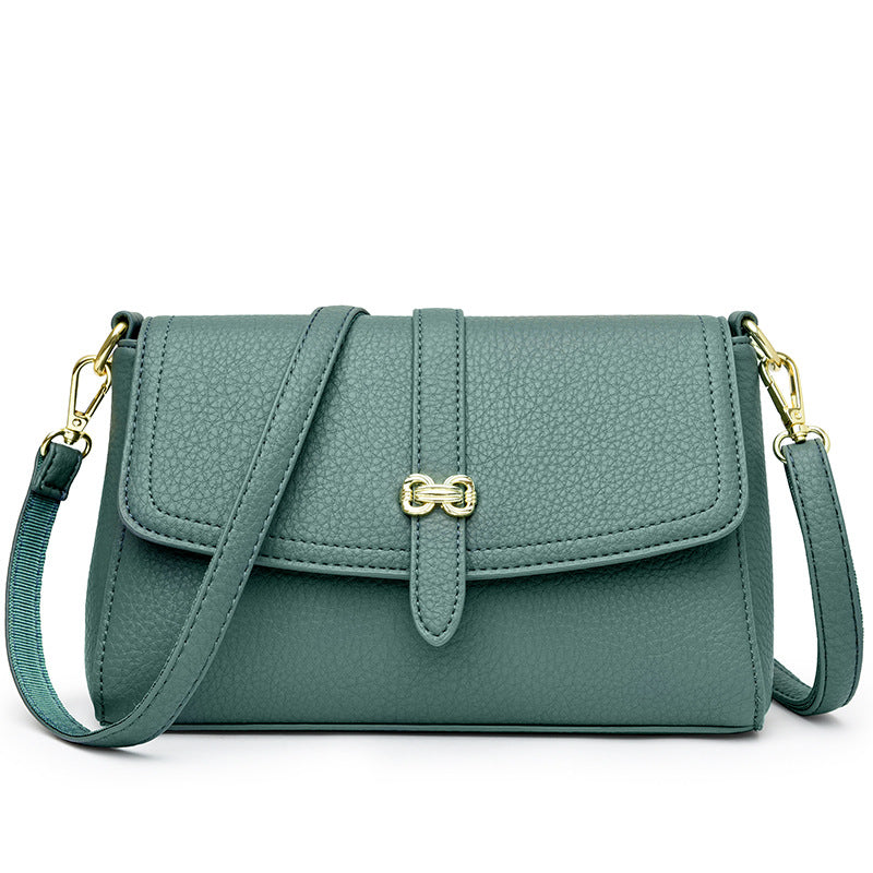 Elegant Faux Leather Crossbody Bag Bowlift