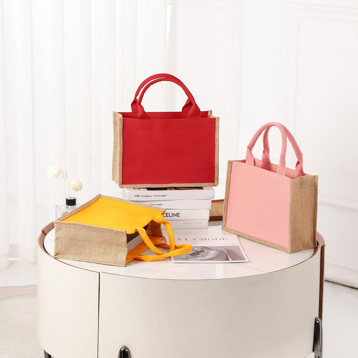 Spacious jute bag with reinforced handles Bowlift