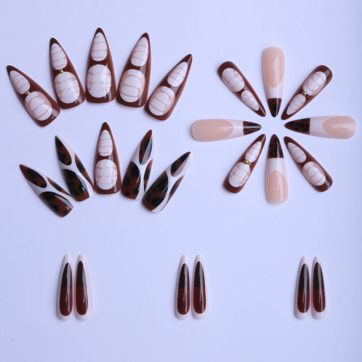 Artificial fingernails with modern design Bowlift