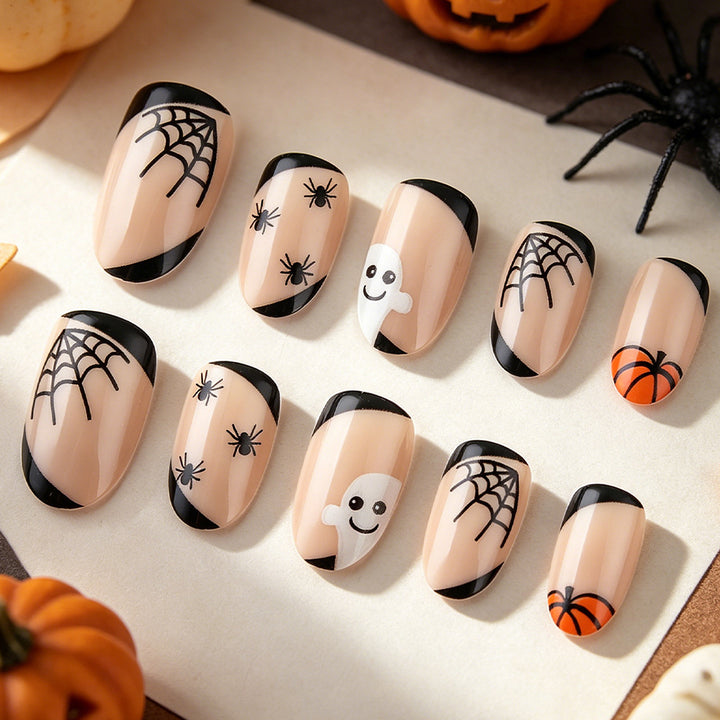 Halloween-Themed Nail Art Design Bowlift