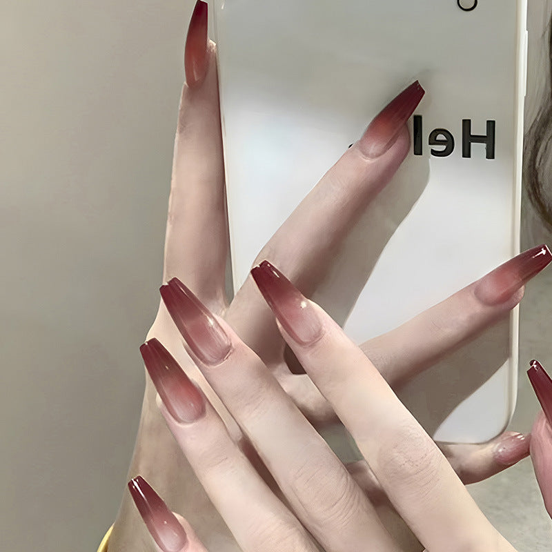 Elegant Glittery Acrylic Nail Extensions Bowlift