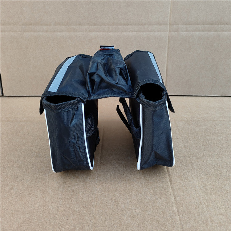 compact waterproof bicycle handlebar bag with reflective safety strip and quick release mount Bowlift