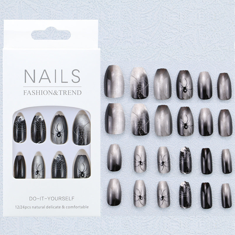 Artistic Graphic Press-On Nail Set Bowlift