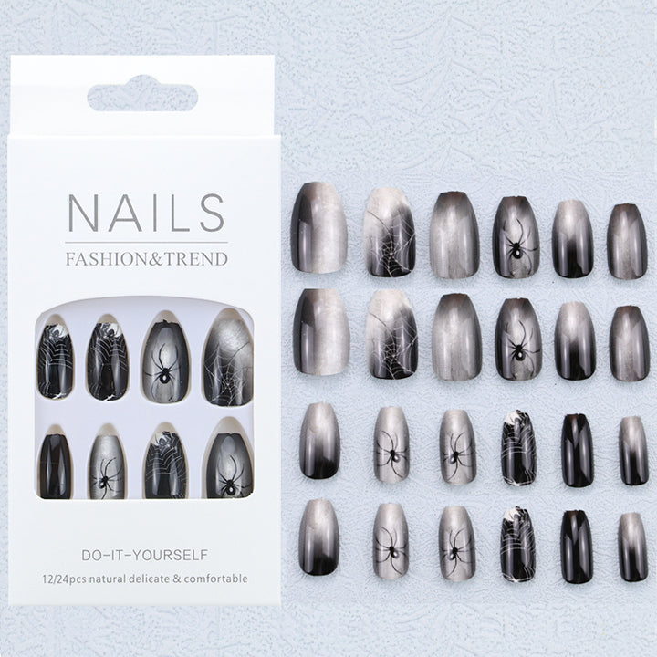 Artistic Graphic Press-On Nail Set Bowlift