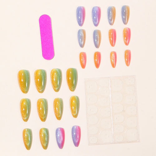 Iridescent Glitter Nail Art Extensions Bowlift