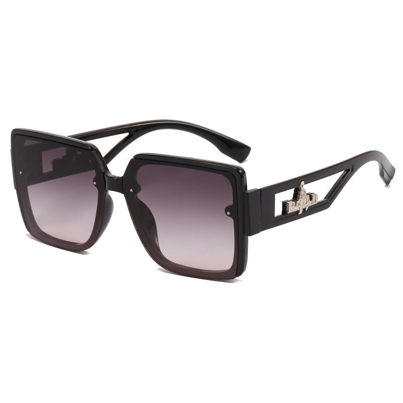 Ladies square designer sunglasses with elegant embellishments Bowlift
