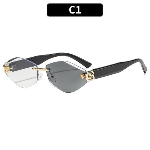 Elegant Geometric Oversized Sunglasses