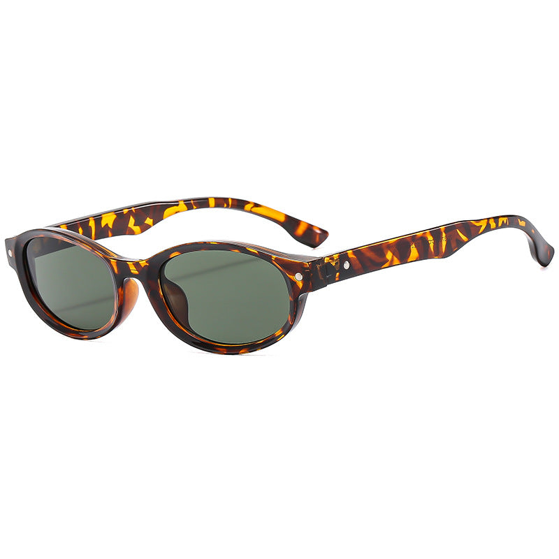 Retro Oval Frame Sunglasses
