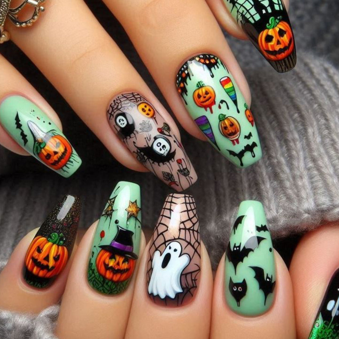 Halloween-Themed 3D Nail Art Extensions Bowlift 1789713455
