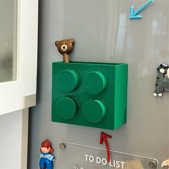 Magnetic Building-Block Style Fridge Storage Caddy Bowlift