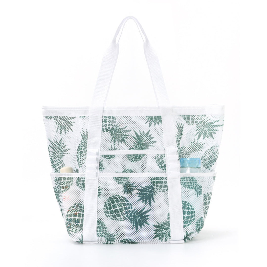 Practical Beach Bag in Airy Mesh Design Bowlift