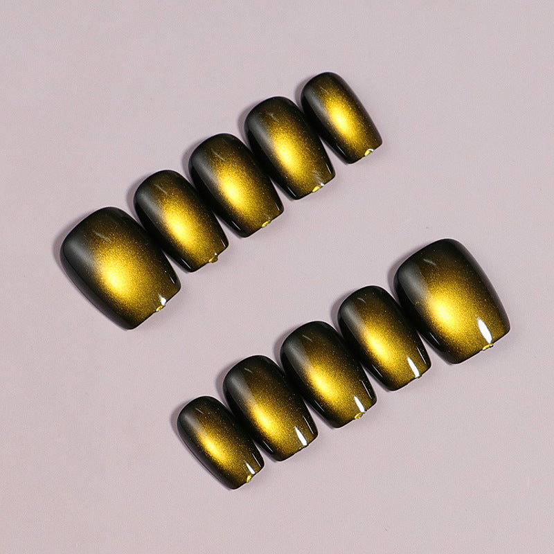 Glossy Metallic Press-On Nail Tips Bowlift