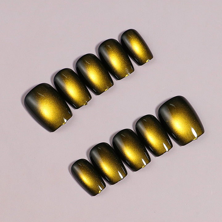 Glossy Metallic Press-On Nail Tips Bowlift