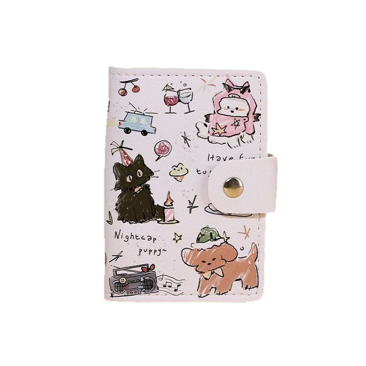 Cute Cartoon Cat-Themed Passport Holder Bowlift