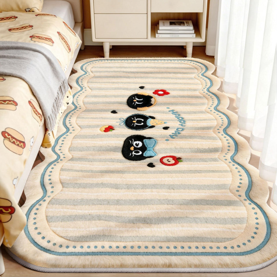 Cute Animal-Themed Plush Area Rug