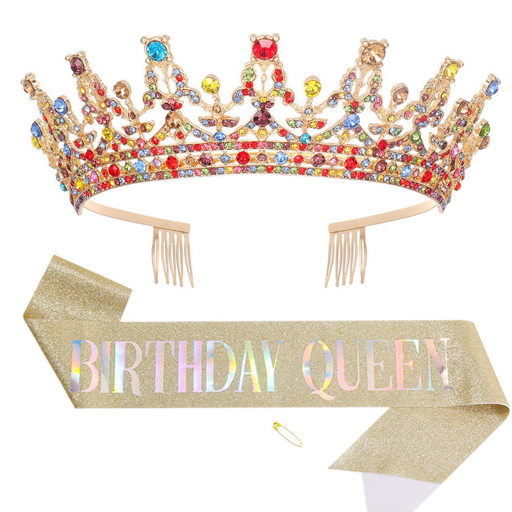 Women's Sparkling Crown and Sash Set Bowlift