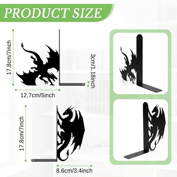 Dragon-Themed Bookend