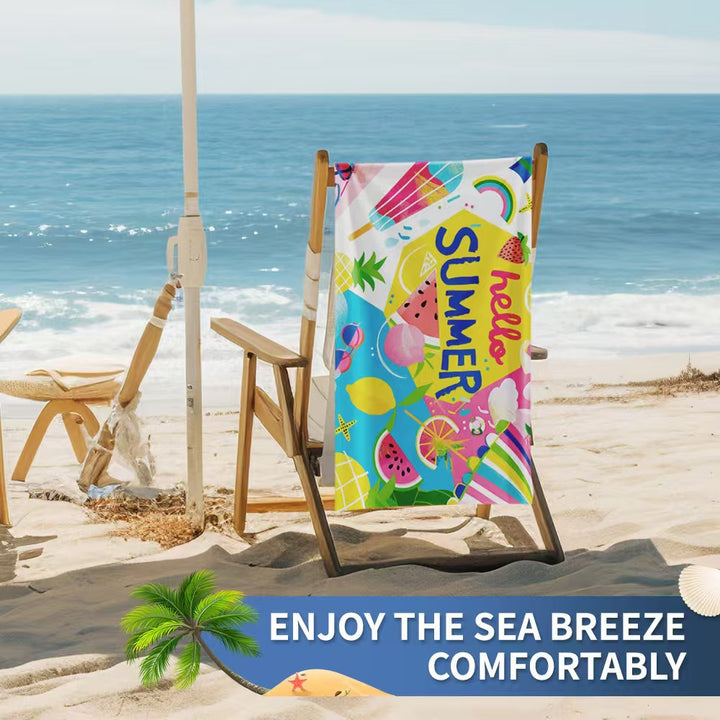 Women's beach towel with creative golf theme Bowlift