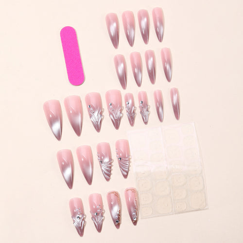 Elegant 3D Gel Nail Art Extensions Bowlift