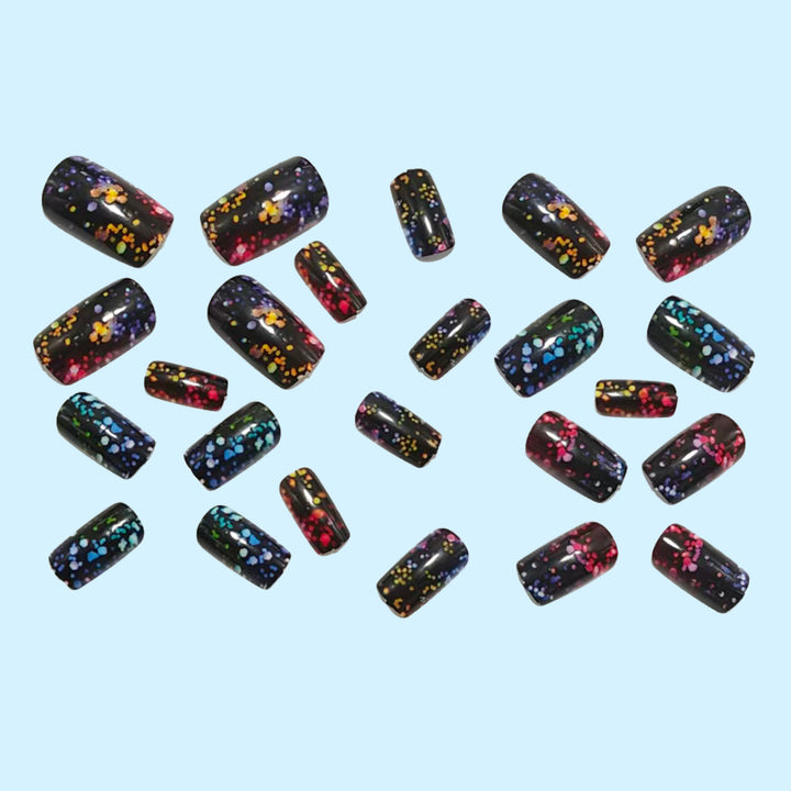 Sparkling artificial nails with glitter effect Bowlift