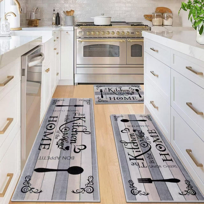 Anti-Fatigue Memory Foam Kitchen Runner and Square Mat Set with Non-Slip Backing Bowlift
