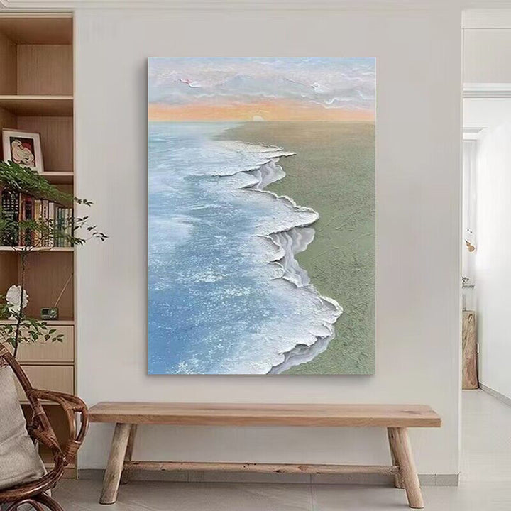 Coastal Wave Landscape Artwork