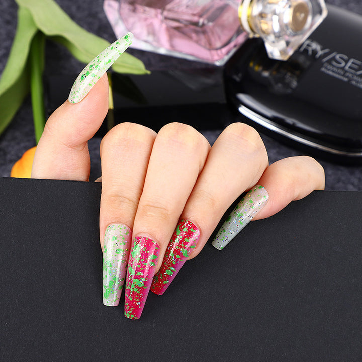 Artificial nails in creative drop design Bowlift